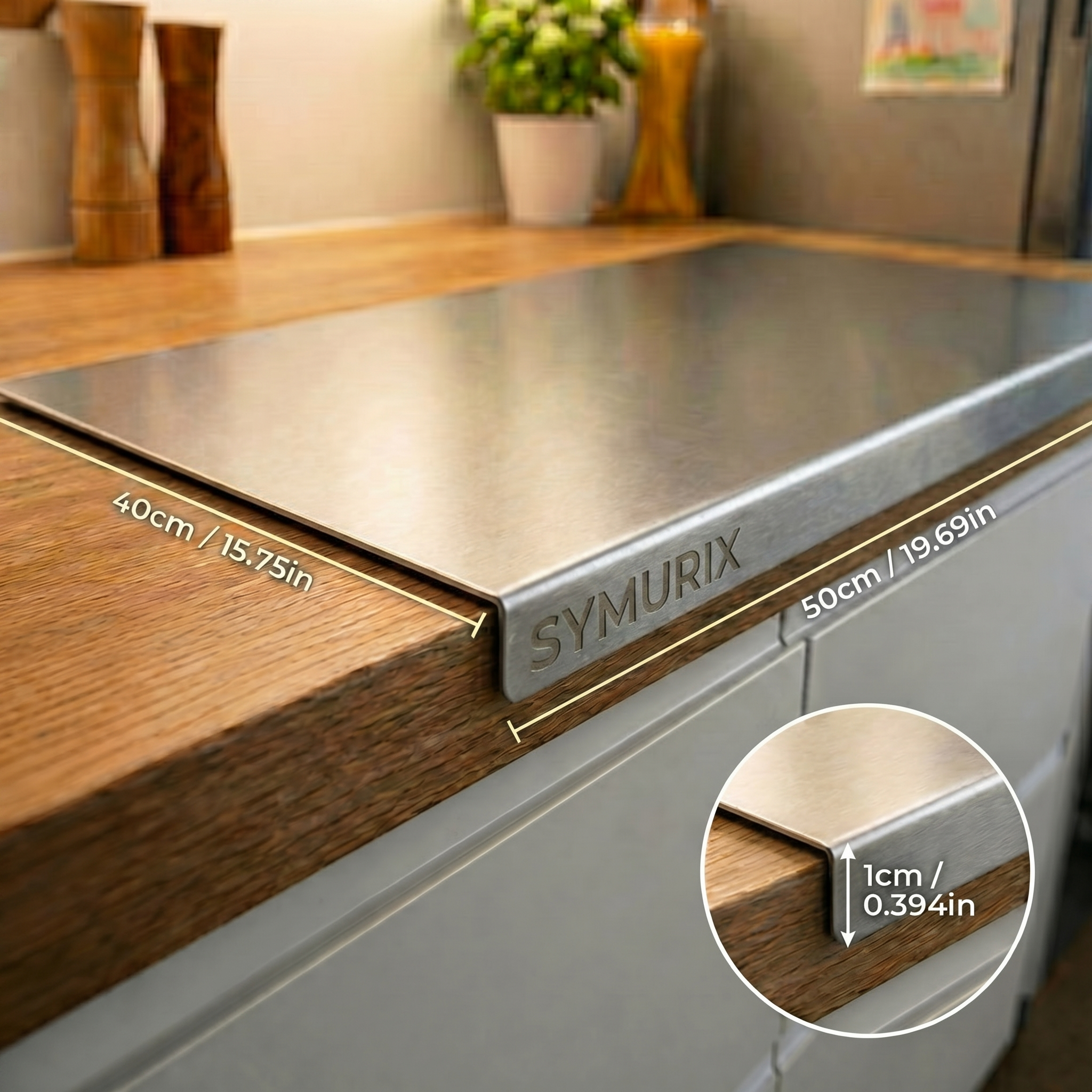 Symurix™ Stainless Steel Cutting Board