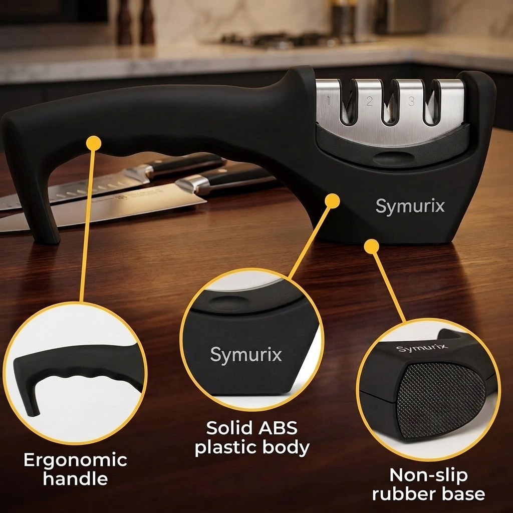 Symurix™ Pro Edge - 3-Stage Professional Knife Sharpening System