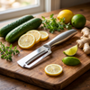 Symurix™ Pro Peel 2 Pack - 3-in-1 Stainless Steel Knife, Vegetable Peeler & Bottle Opener