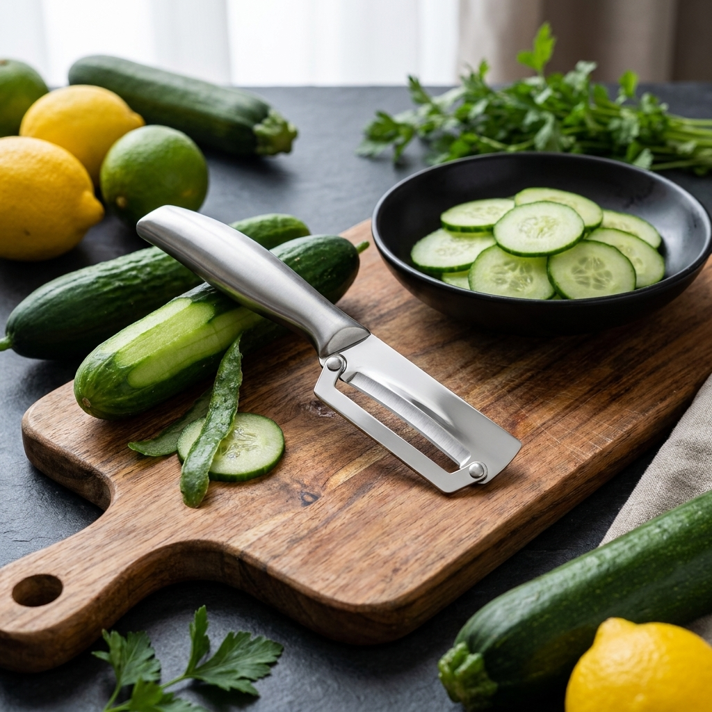 Symurix™ Pro Peel - 3-in-1 Stainless Steel Knife, Vegetable Peeler & Bottle Opener