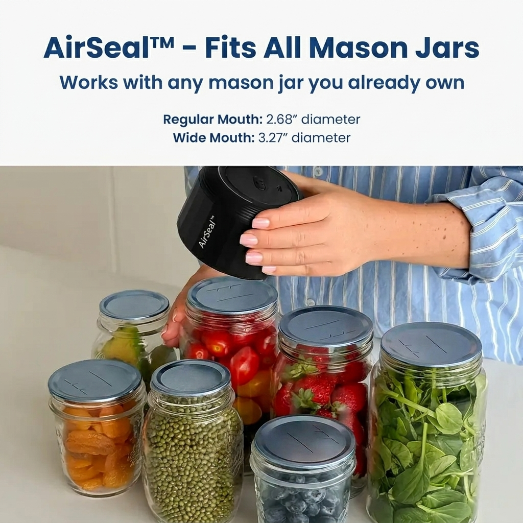 Symurix AirSeal™ - Mason Jar Vacuum Sealer