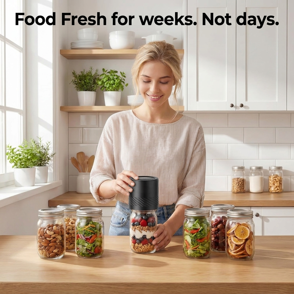 Symurix AirSeal™ - Mason Jar Vacuum Sealer