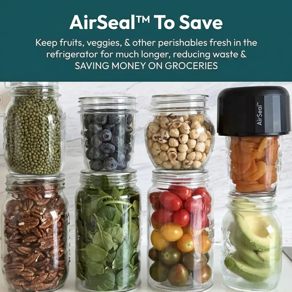 Symurix AirSeal™ - Mason Jar Vacuum Sealer